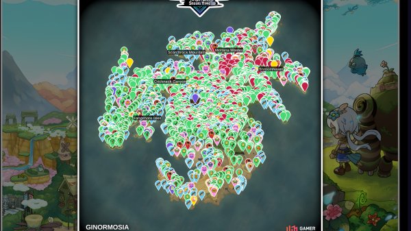 FANTASY LIFE i: The Girl Who Steals Time Ginormosia World interactive map