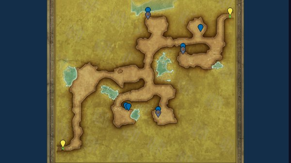 Dragon Quest I & II HD-2D Remake Cave of the Lake (Dragon Quest II) interactive map
