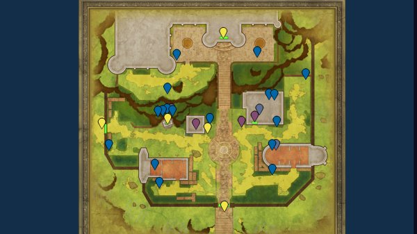 Dragon Quest I & II HD-2D Remake Midenhall (Dragon Quest II) interactive map