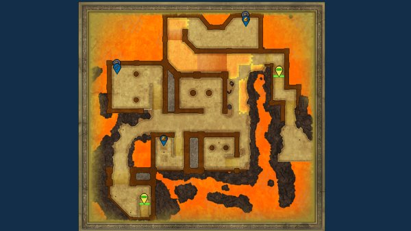 Dragon Quest I & II HD-2D Remake Volcanic Grotto (Dragon Quest II) interactive map