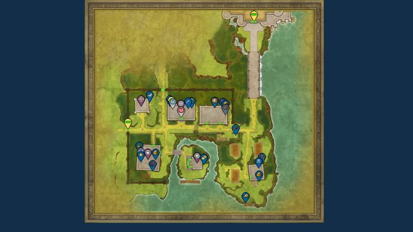 Dragon Quest I & II HD-2D Remake Tantegel (Dragon Quest II) interactive map