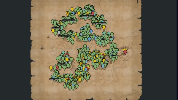 The Mound: Omen of Cthulhu The Jungle interactive map