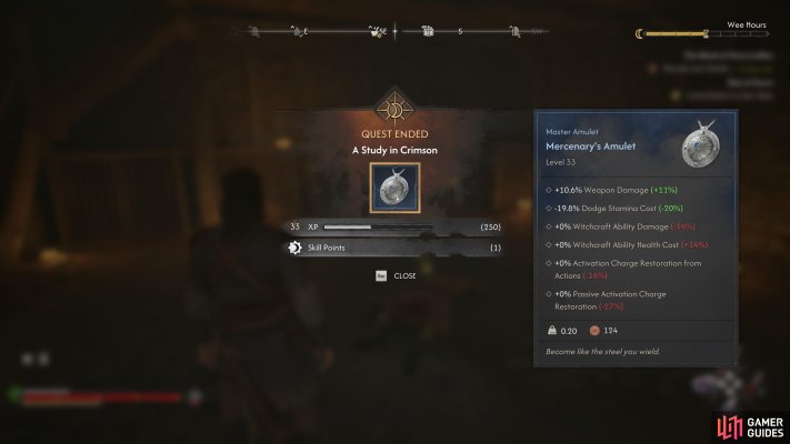 Mercenary's Amulet