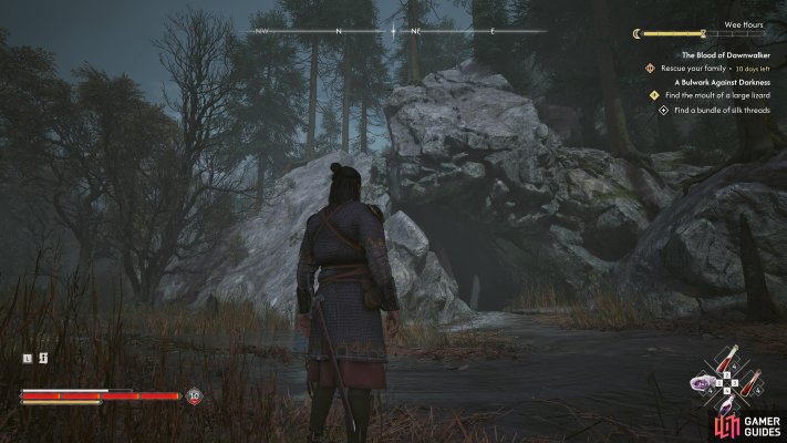 Explore the empty cave