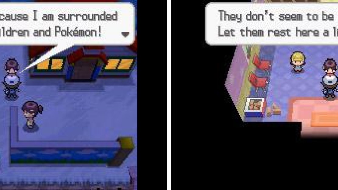 Inside the preschool, speak to the nursery aide to heal your Pokemon!