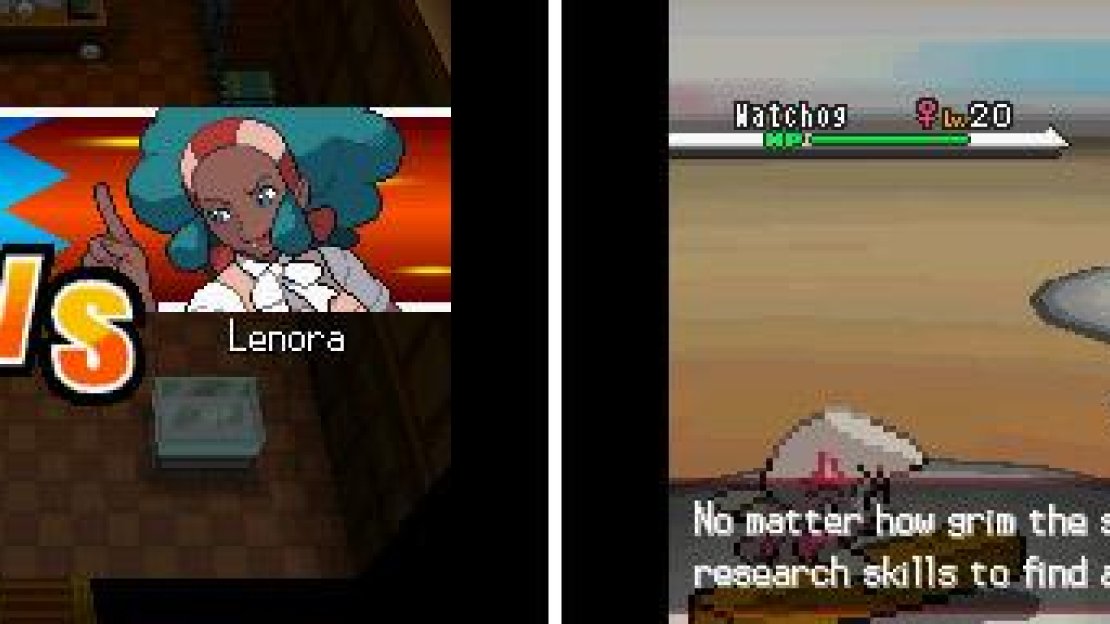 Lenora uses Normal types, both of which are quite strong but you should have no troubles.