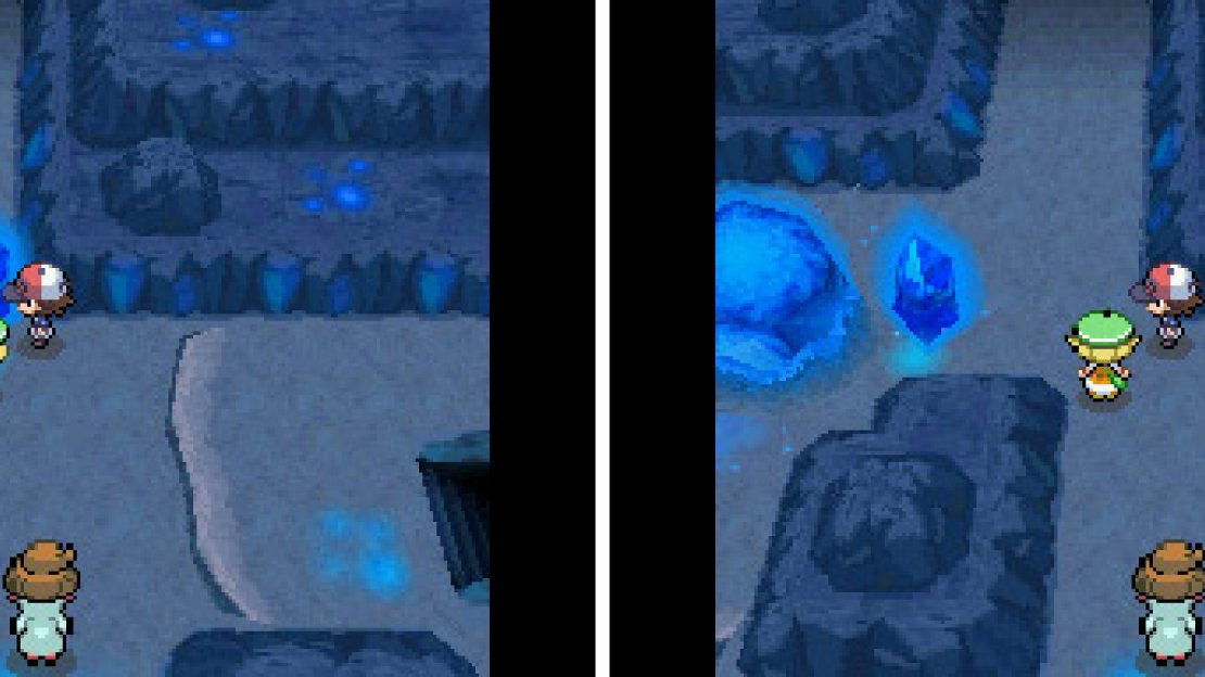 When you see a smaller block, look for a larger block nearby that you can push it towards.