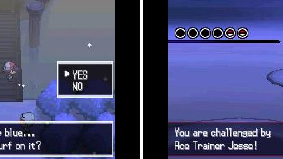 It’s really easy to miss, but you can Surf past the broken pillar on the right.
