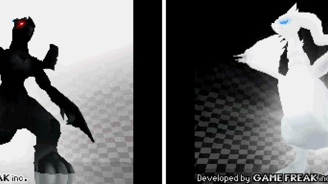 Left: Zekrom (Pokemon White). Right: Reshiram (Pokemon Black).