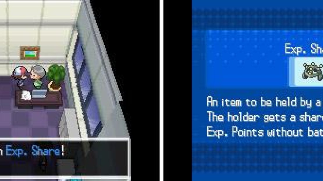With Exp. Share, you no longer need to use the “bait and switch” tactic to gain exp.