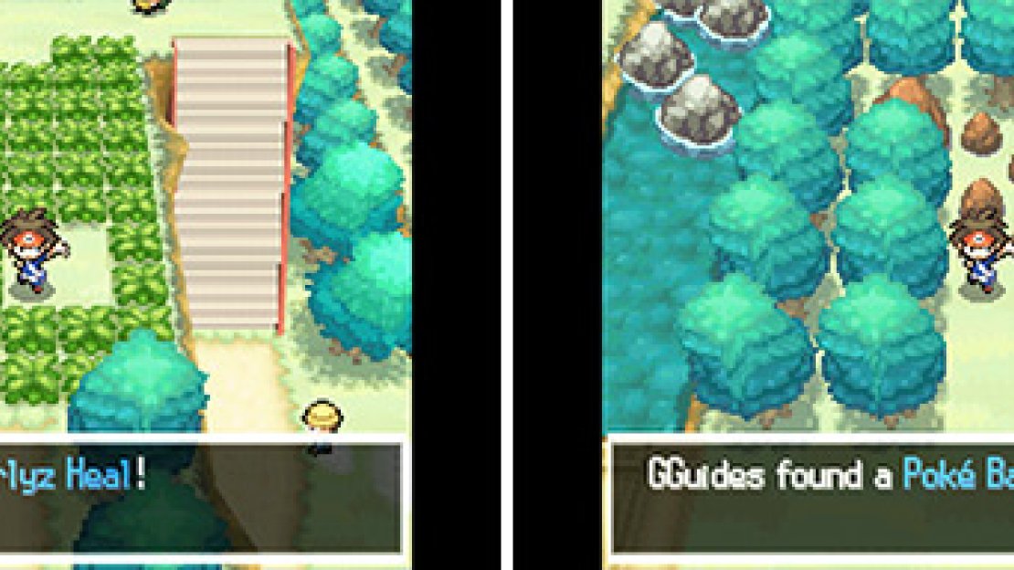 You’ll find handy items littered all across Unova, both in plain sight (left) and out of sight (right).