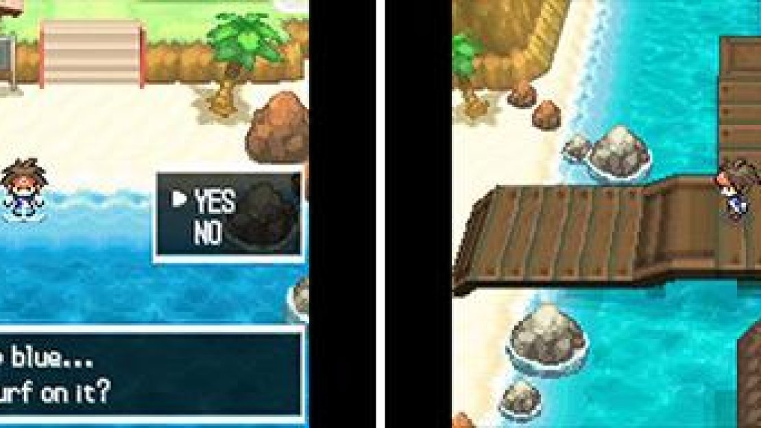 From Humilau City you you can travel south to Route 21 (shown to the left) or west to Route 22 (shown to the right).