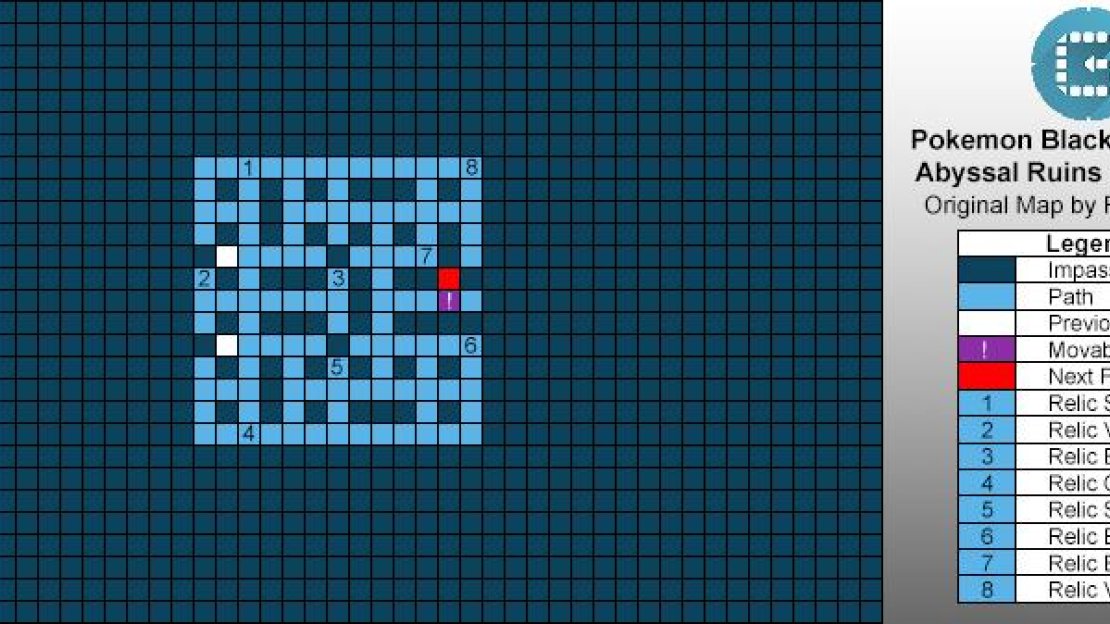 Abysall Ruins Floor 3 Map