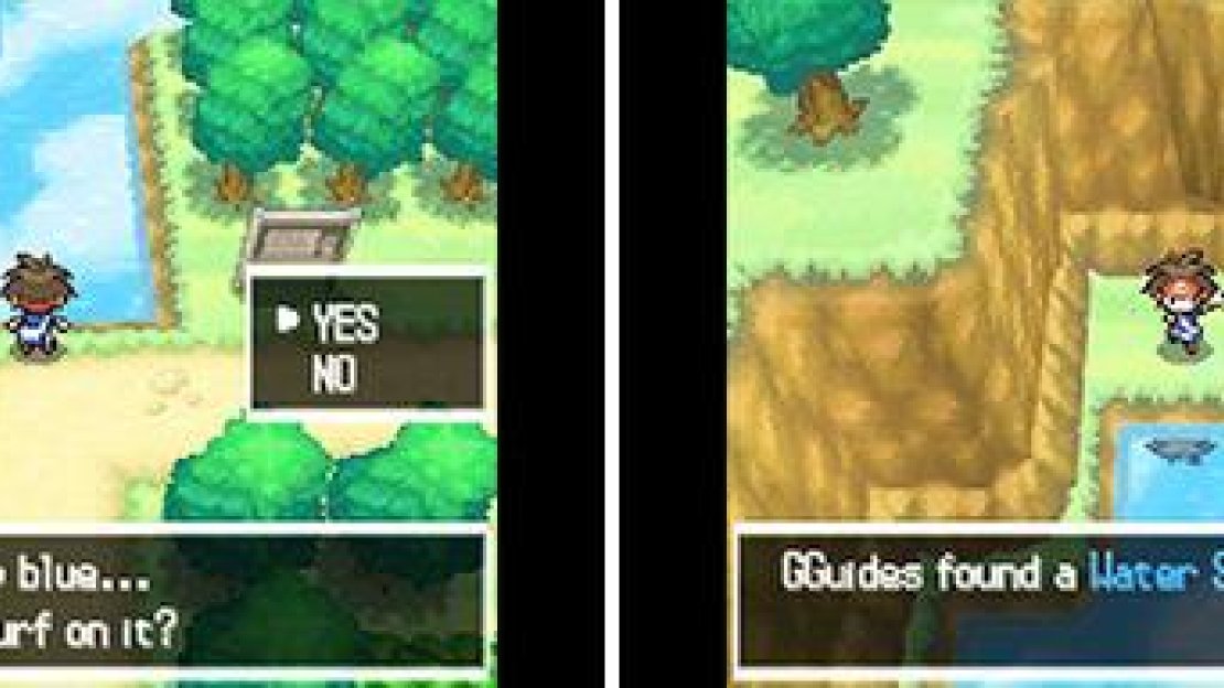 If you Surf across this little section of water, you can find a Water Stone (right) hidden in an alcove.
