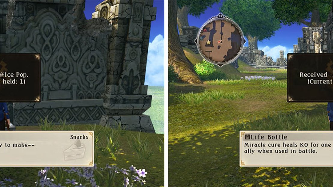Check the area around the Mt. Mabinogio ruins for a bunch of items.
