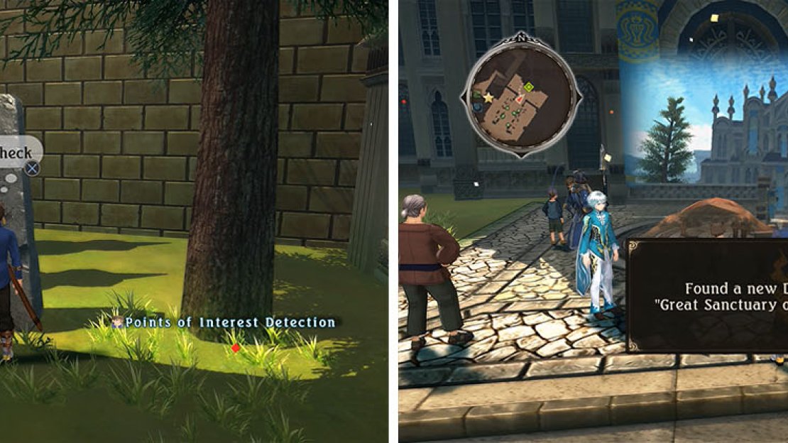 Check the area outside of the sanctuary for a Monolith and a skit.