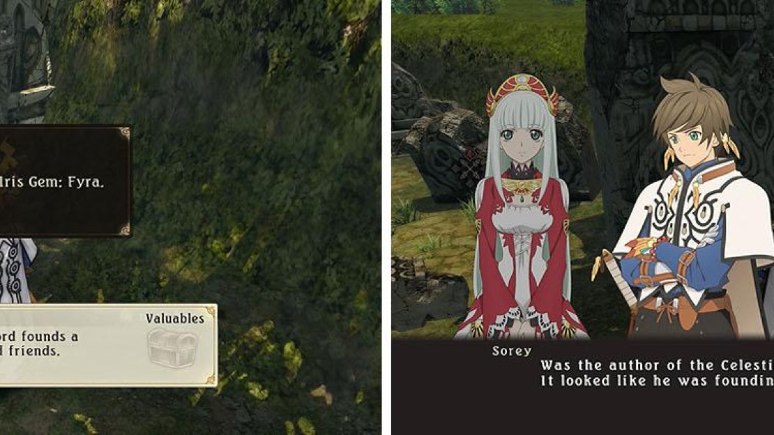 Return to Bors Ruins to find an Iris Gem and automatically trigger a skit.