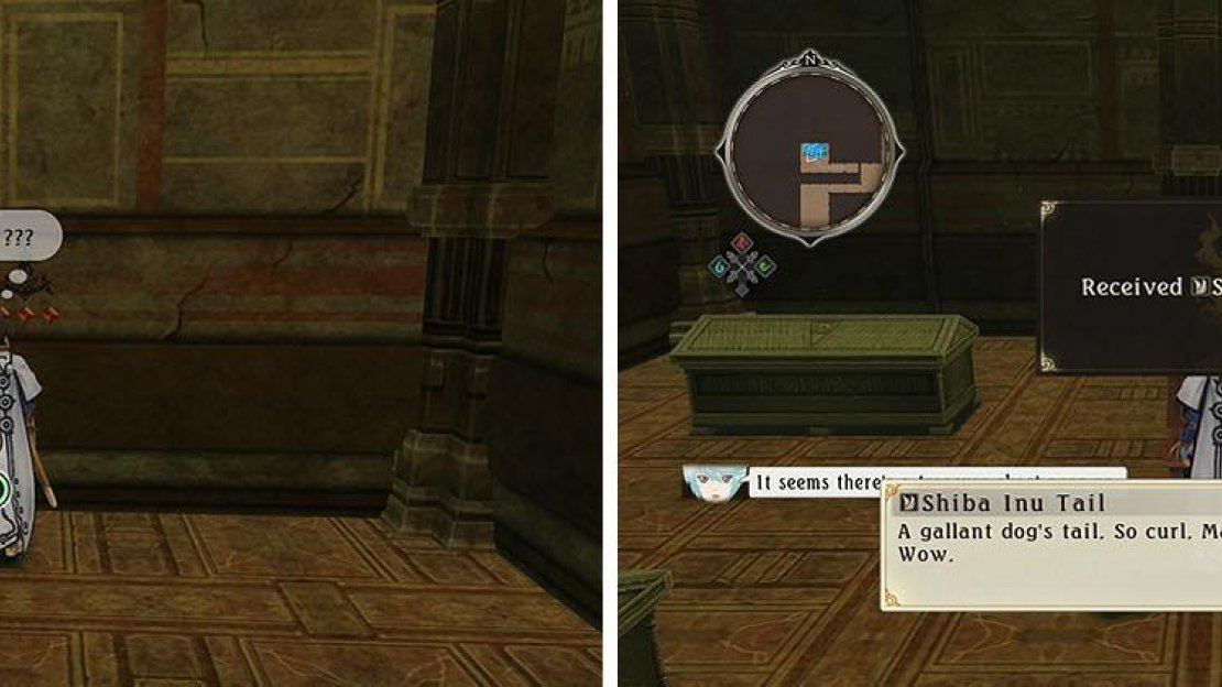 The red diamonds indicate a hidden wall that can be removed to find treasure.
