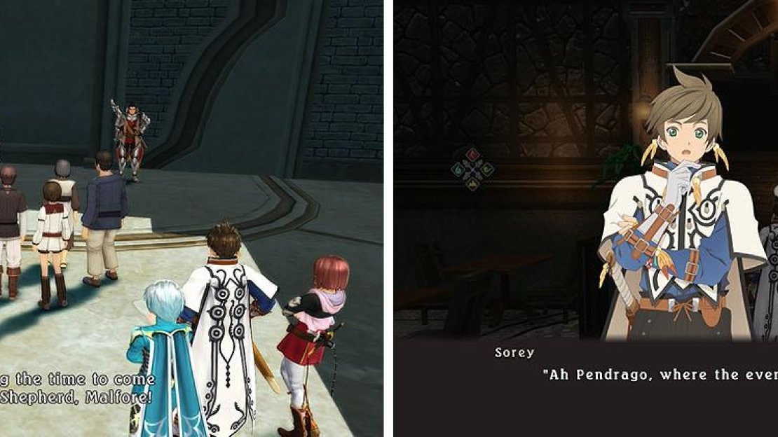Head to the Amphitheater to meet the fake Shepherd (left). Return to the Inn and rest when you are ready (right).