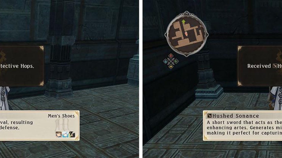 Wind Rush to a dead end with a chest (left) and then remove the wall to the south of the exit for another chest (right).