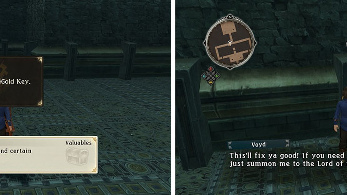 Afetr obtaining the Gold Key and then remove the walls to find the normin Voyd.