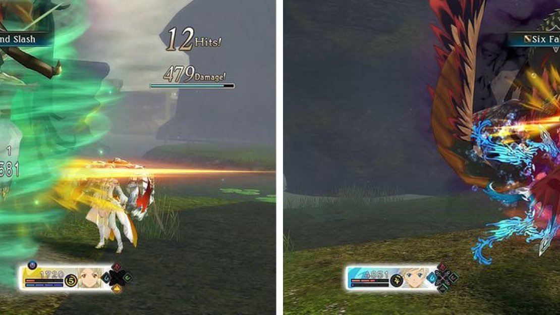 Since Wind damage has a chance of being reduced to 1, see the damage in the left image, it is best to armatize with Mikleo and focus on the Dragon category (right).