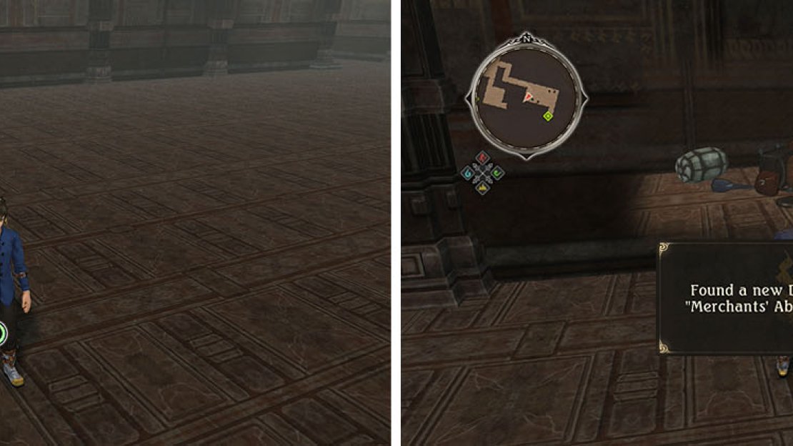 When you reach the room with multiple paths, head east to find a discovery.