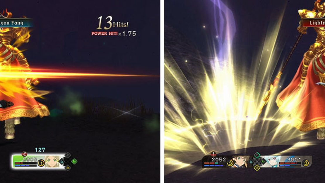 Exploit Odin’s weaknesses to try and keep him from attacking (left) while avoiding Odin’s spear and Lightning Bolt attacks (right).