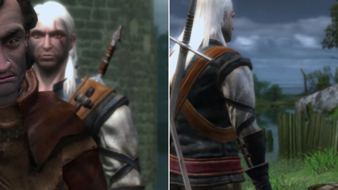 Head to the Dike to find Coleman singing to the guard (left). You’ll also find your old merchant buddy Leuvaarden, who is willing to pay for Salamander Badges (right).