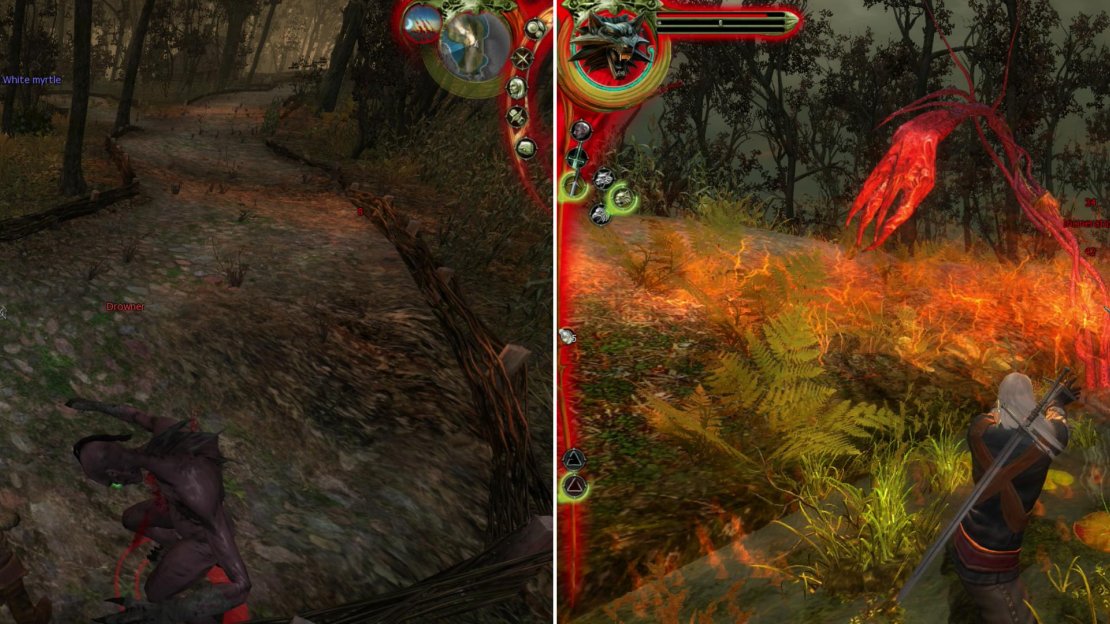Kill the Drowners near the docks (left) and the trophy monster Coccacidium (right) to clear the way for future exploration.