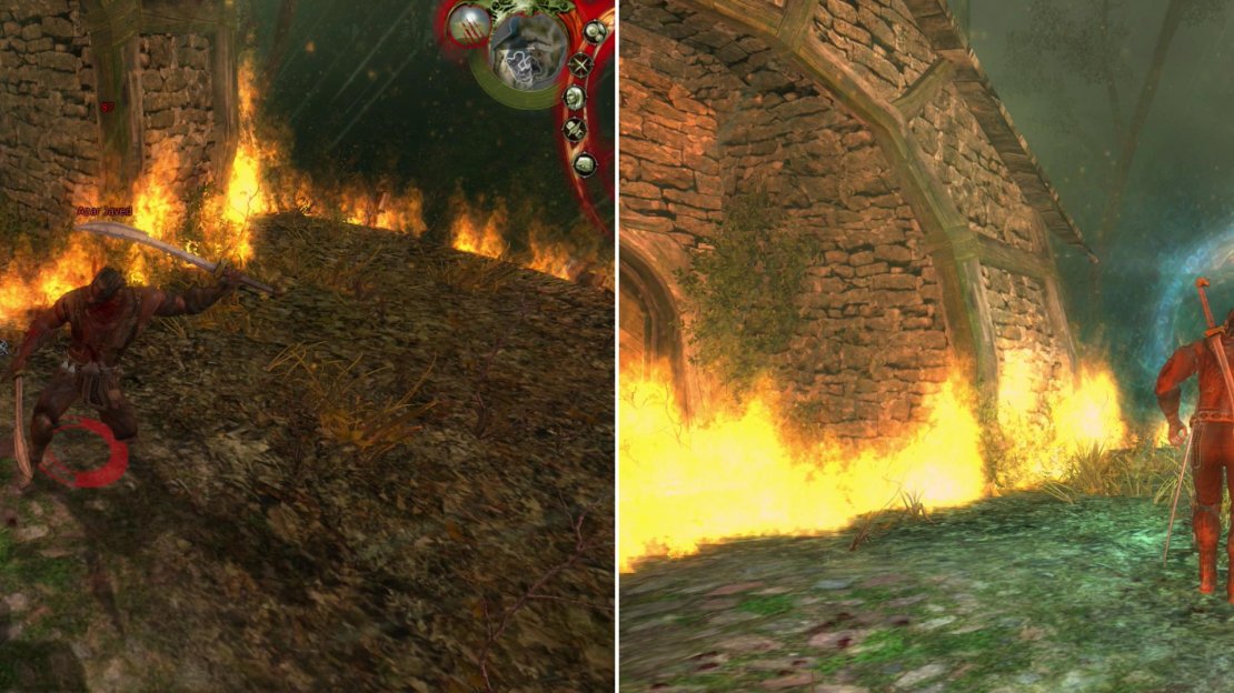 As you start to get the upper hand against Azar and the Professor (left), you’ll be incapacitated long enough for the two to flee (right).