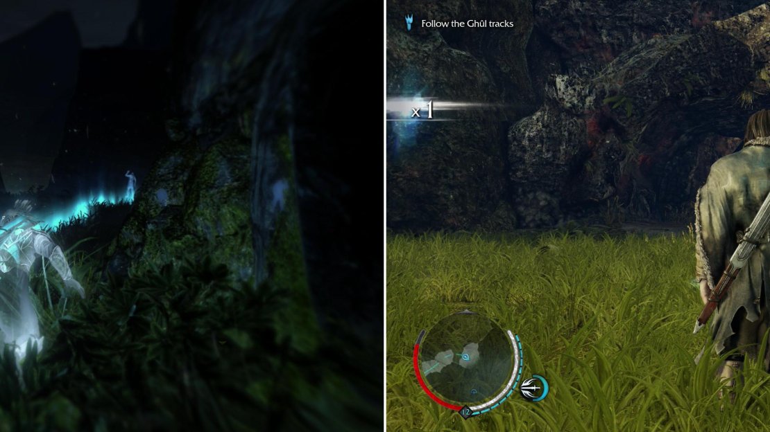 Follow the trail (left) until you reach Morgoth’s Scar (right).