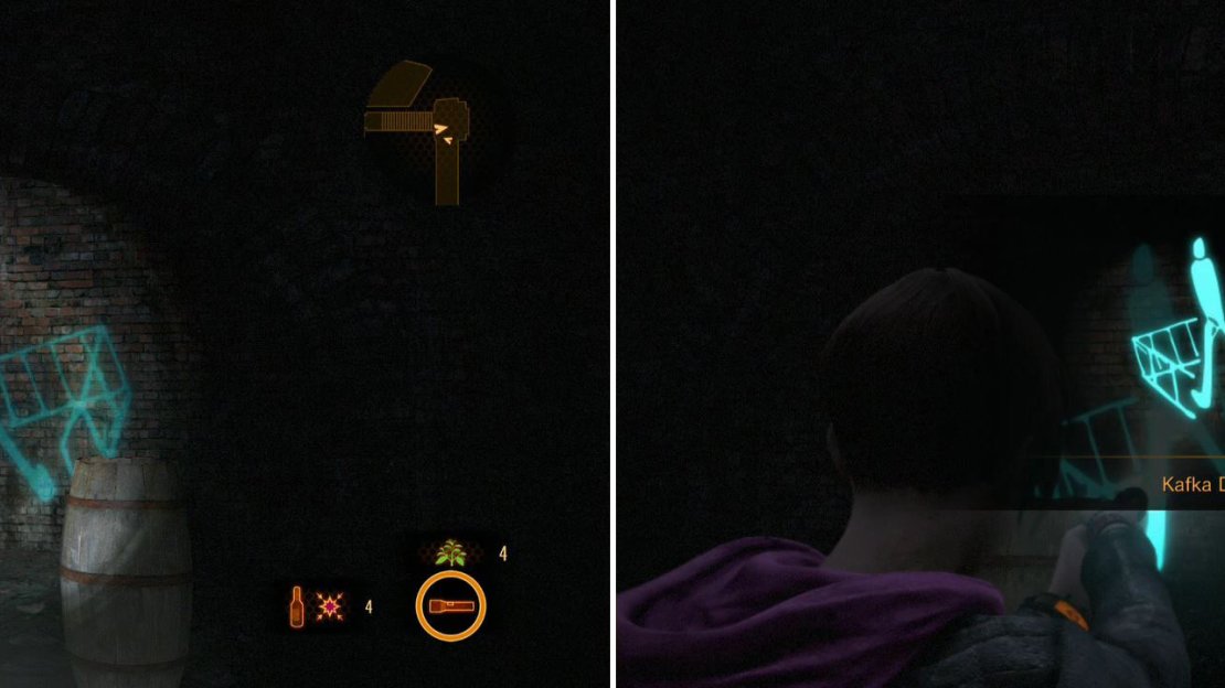 Right before you leave the tunnel, mark this Drawing.