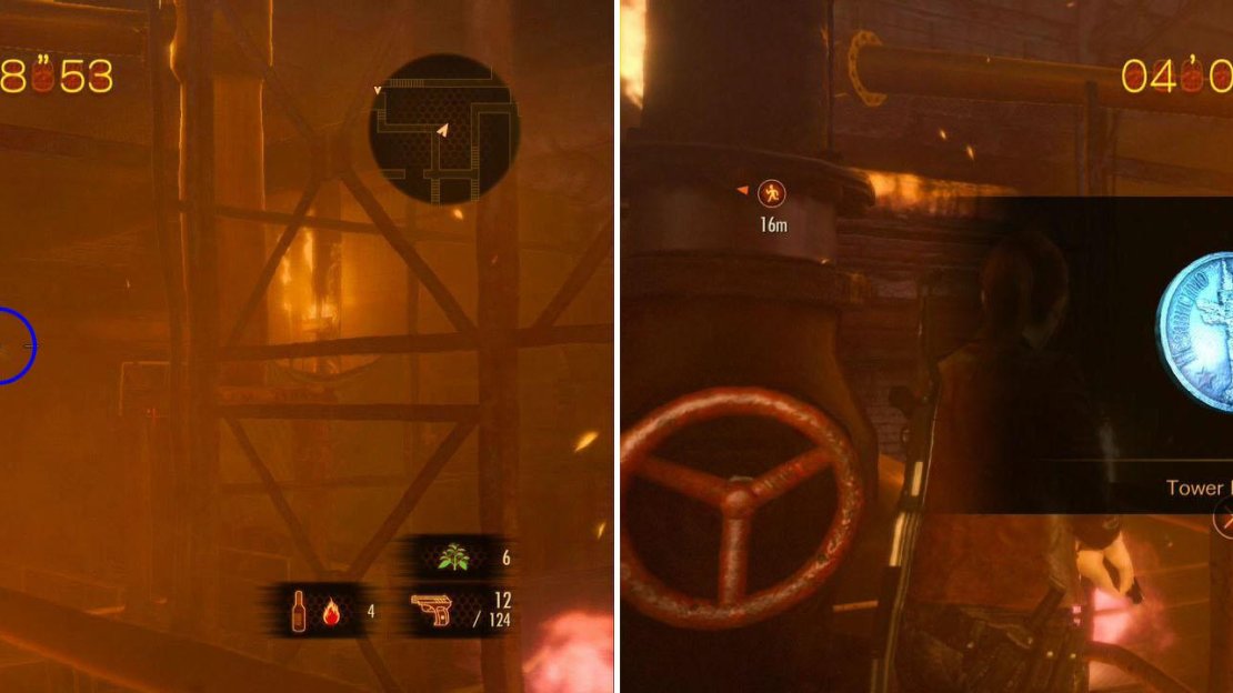 Despite being different colors, the Tower Emblem merges really well with the background.