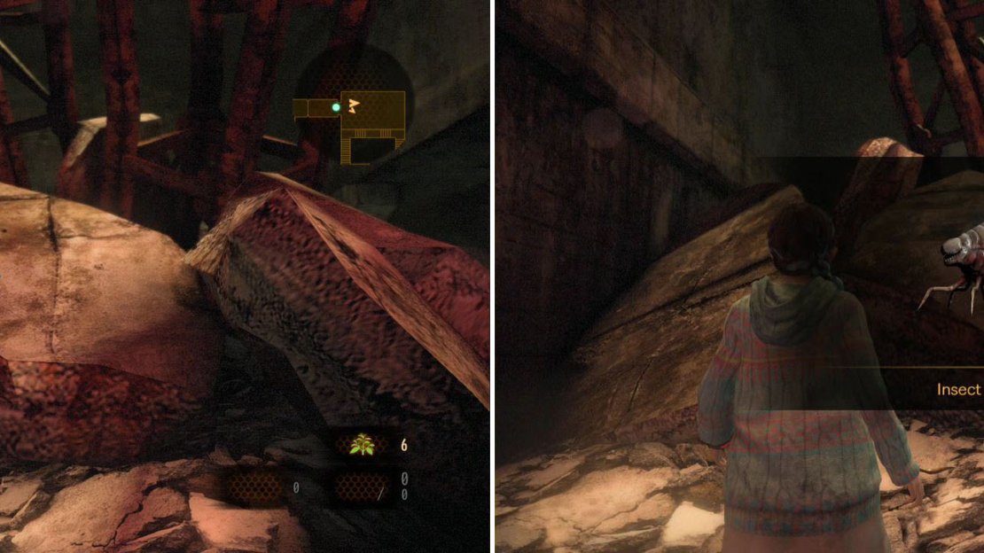 This one is hard to spot due to the similar colors. You can see it from below though.