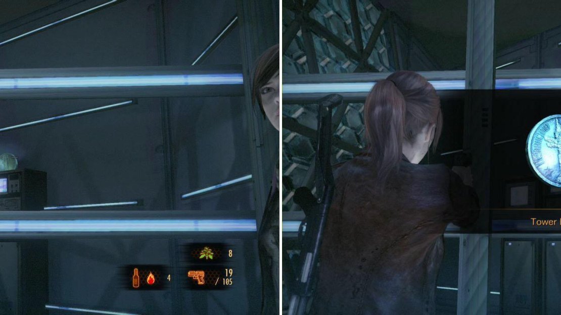 Get this Tower Emblem before you exit the room.
