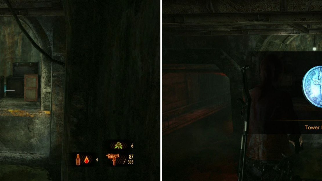 You can shoot it from here with Claire or wait until you pass here with Barry!