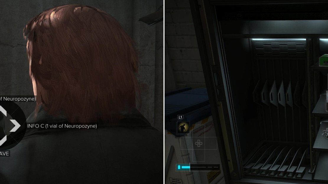 Give Kazatel some Neuropozyne (left) and the intel you’ll get in return can prove quite valuable (right).
