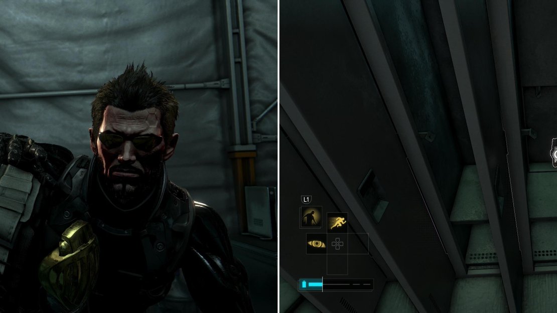 Eliminate several guards in a tent (left) then search some lockers to find Marchenko’s Kill Switch (right).