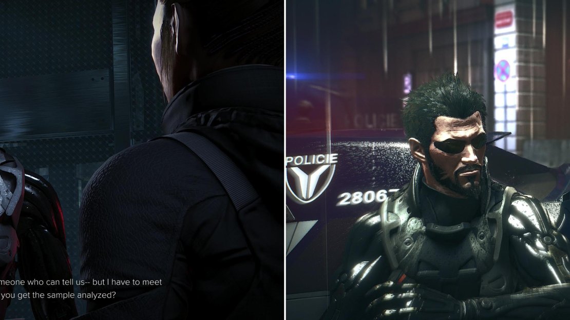 Adam will dicuss his plans with Alex in the L.I.M.B. Clinic (left). Make getting around Prague a bit easier by clearing the streets (right).