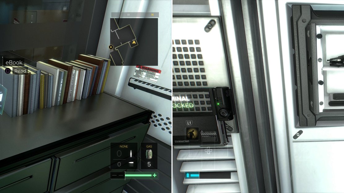 In the Forensics office you can find an eBook (left) and Breach Software #1 in a safe (right).