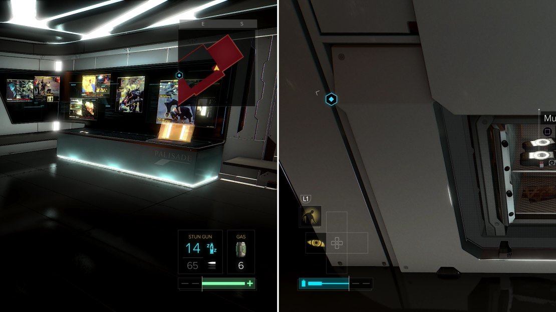 The Picus vault (left) is less impressive, but still contains some loot worth plundering (right).