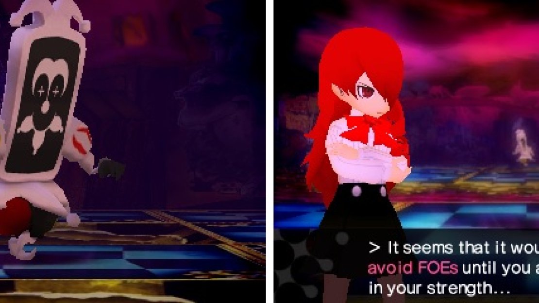 FOEs are shown while you wander around the dungeons and are pretty strong, so it’s best to avoid them until you get stronger.