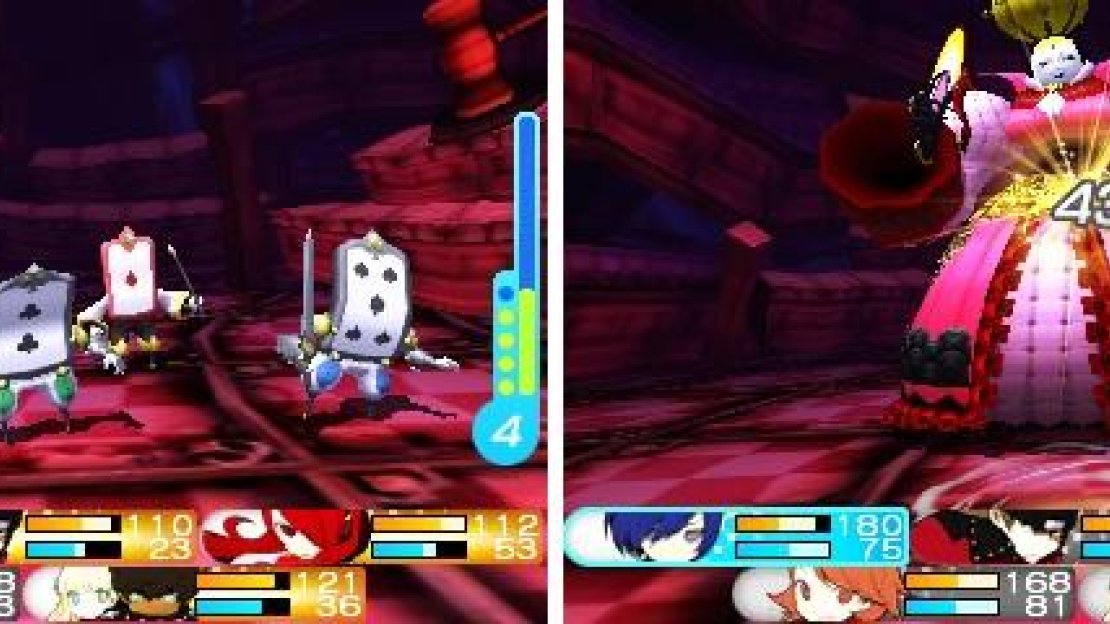The Queen will continually summon fodder throughout the fight with her (left). After some extra help arrives, the Queen will fight you herself (right).