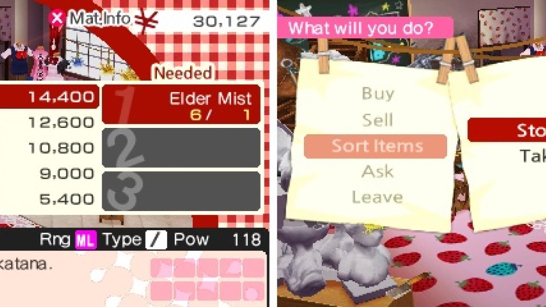 The Workshop functions as your main shop throughout the game, but it is also a storage for any extra items you want to keep away for a rainy day.