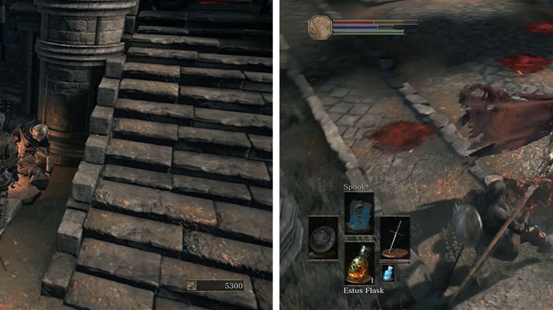Defeat the soldiers hidden next to the stairs before fighting the Lothric Knight.