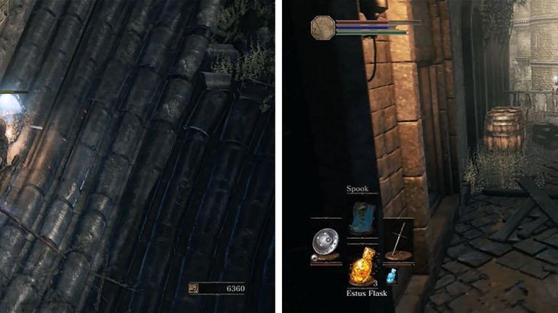Make sure to kill the Crystal Lizard before taking the ladder down to encounter more enemies with crossbows.