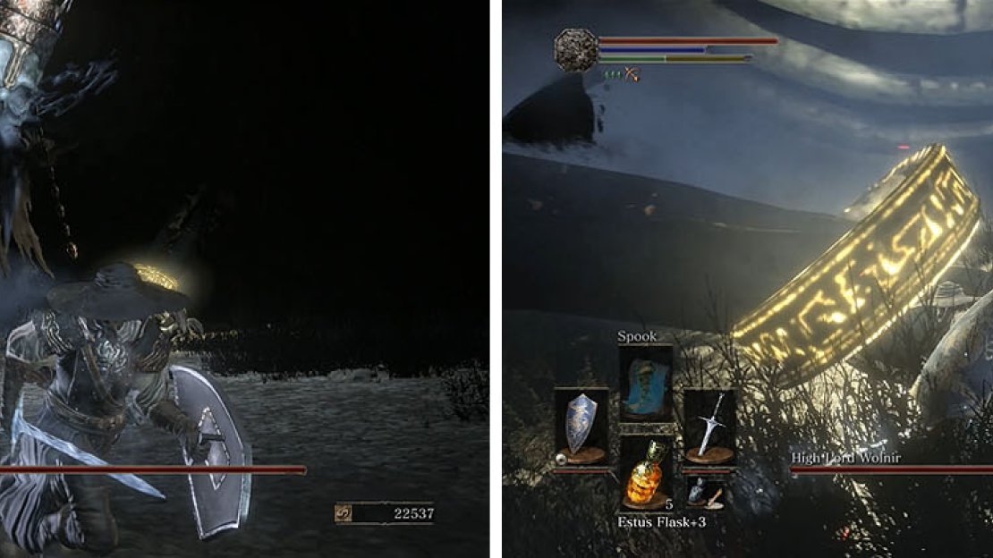 The putrid fog is deadly and needs to be avoided while you focus your attention on the golden bracelets on Wolnir’s wrists.