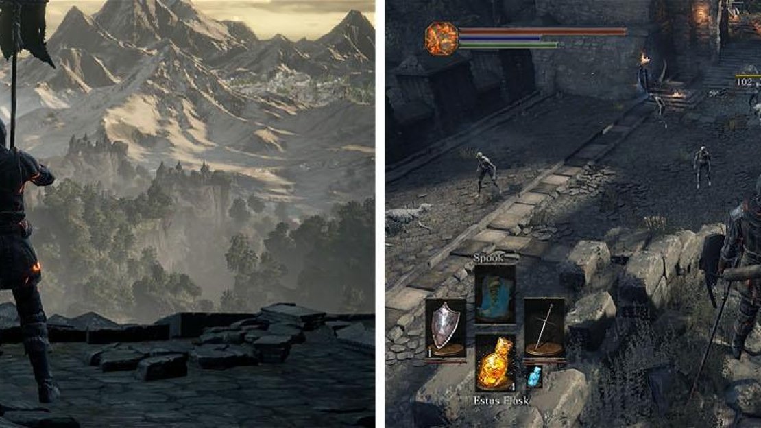 After reaching the settlement you’ll encounter a number of Starved Hounds.