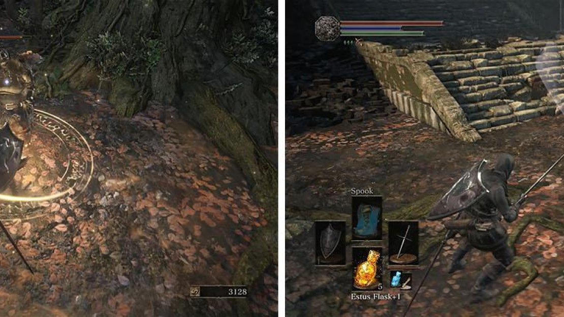 Rush the Great Club user to prevent him from healing (left) and watch out for the combos of the second (right).